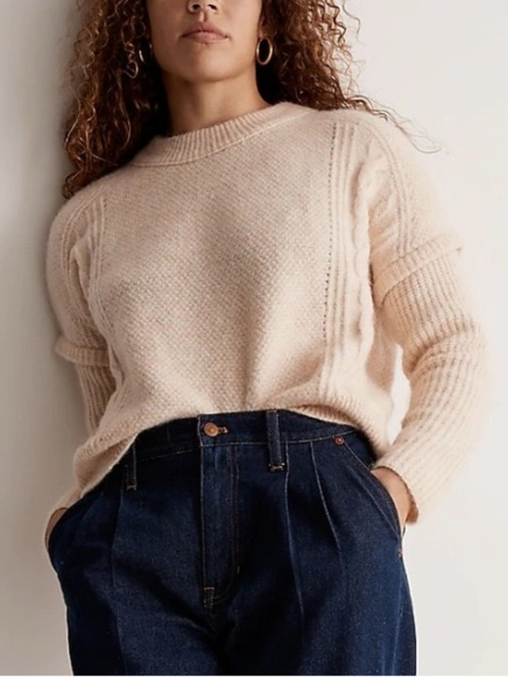 Madewell | Cable Havener Pullover Sweater